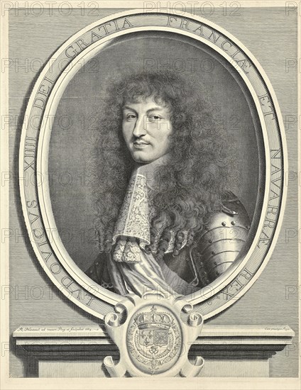 Louis XIV, King of France (1638-1715), 1664. Artist: Nanteuil, Robert (1623-1678)