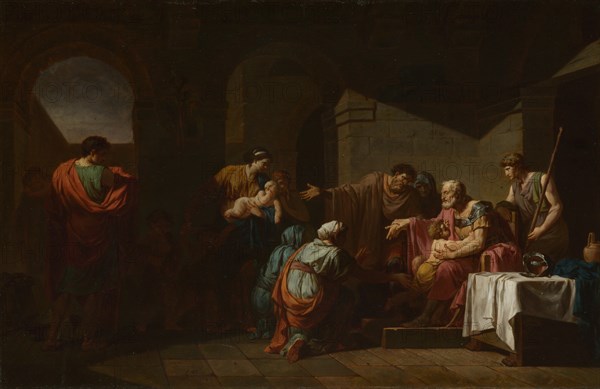 Belisarius receiving Hospitality from a Peasant, 1779. Artist: Peyron, Jean-François-Pierre (1744-1814)