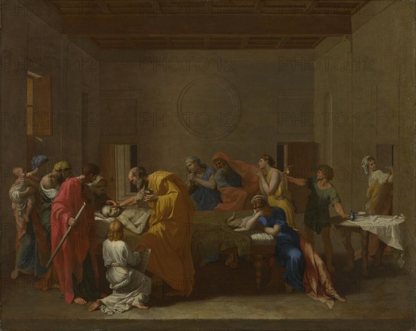 Seven Sacraments: Extreme Unction, ca 1637-1640. Artist: Poussin, Nicolas (1594-1665)