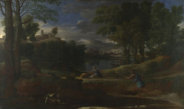 Landscape with a Man killed by a Snake, 1648. Artist: Poussin, Nicolas (1594-1665)