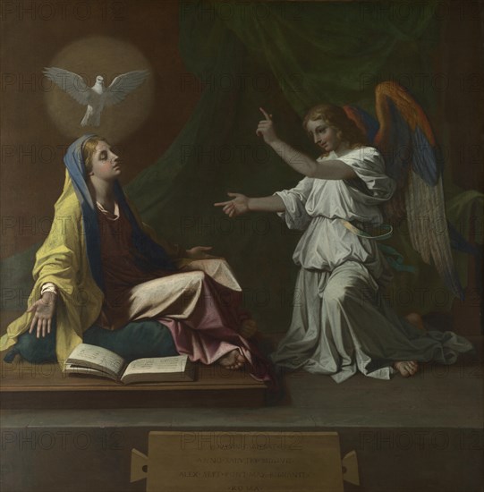 The Annunciation, 1657. Artist: Poussin, Nicolas (1594-1665)