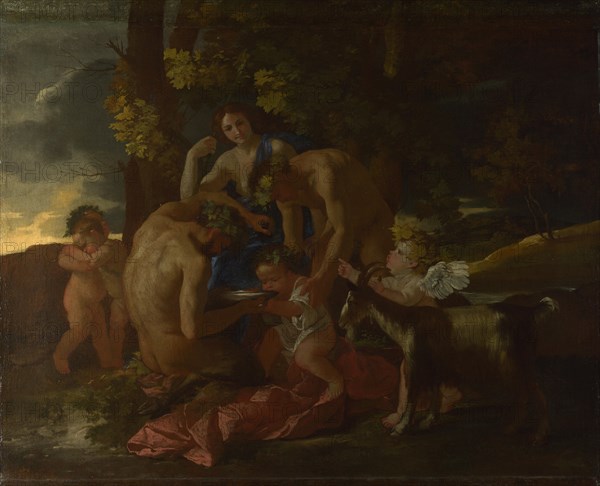 The Nurture of Bacchus, ca. 1628-1629. Artist: Poussin, Nicolas (1594-1665)