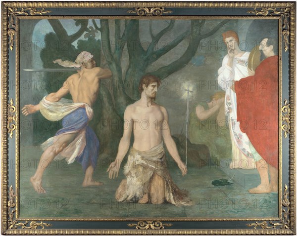 The Beheading of Saint John the Baptist, c. 1869. Artist: Puvis de Chavannes, Pierre Cécil (1824-1898)