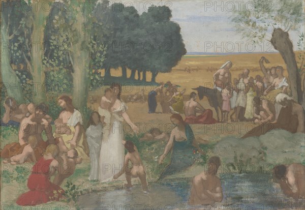 Summer, before 1873. Artist: Puvis de Chavannes, Pierre Cécil (1824-1898)