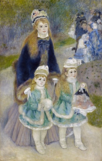 Mother and Children (La Promenade), 1874-1876. Artist: Renoir, Pierre Auguste (1841-1919)