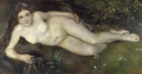 A Nymph by a Stream, 1869-1870. Artist: Renoir, Pierre Auguste (1841-1919)