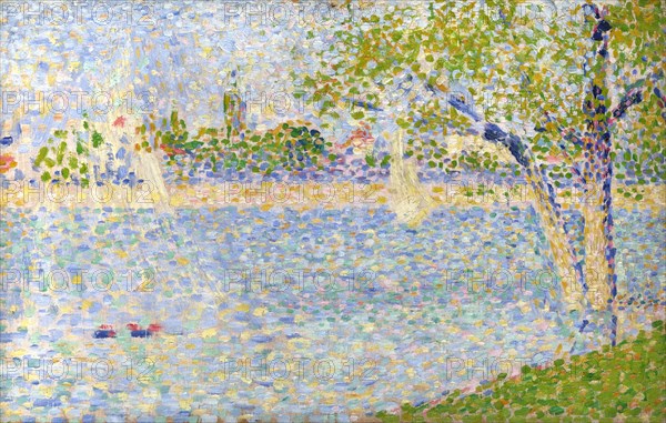 The Seine seen from La Grande Jatte, 1888. Artist: Seurat, George Pierre (1859-1891)