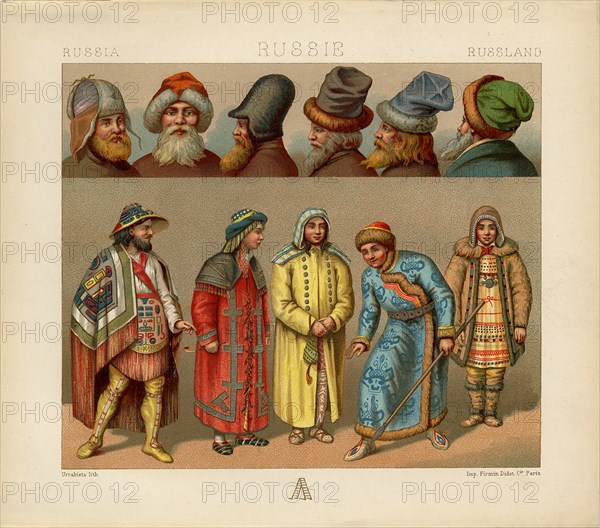 Russian Dress, 1880. Artist: Urrabieta Vierge, Daniel (1851-1904)