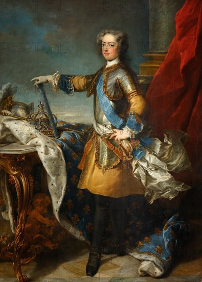 Portrait of the King Louis XV (1710-1774), ca 1723-1724. Artist: Van Loo, Jean Baptiste (1684-1745)