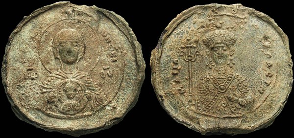 Seal of Empress Maria of Alania, 1070. Artist: Numismatic, Ancient Coins