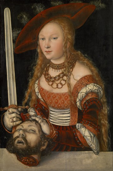 Judith with the Head of Holofernes, ca 1530. Artist: Cranach, Lucas, the Elder (1472-1553)