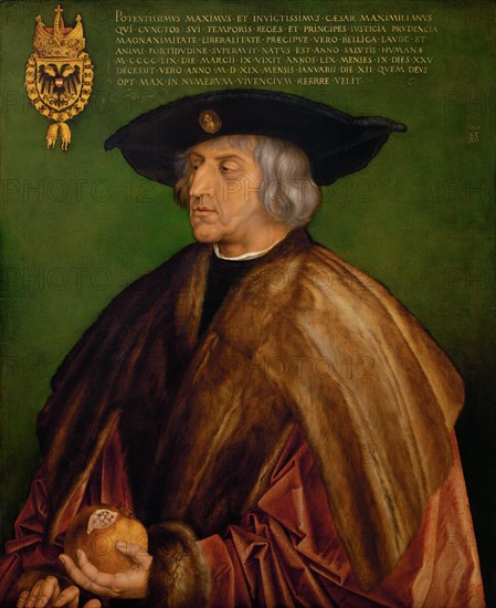 Portrait of Emperor Maximilian I (1459-1519), 1519. Artist: Dürer, Albrecht (1471-1528)