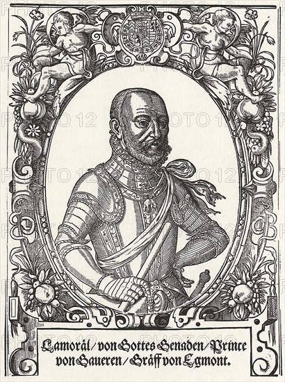 Portrait of Lamoral, Count of Egmont, Prince of Gavere, Second half of the16th cen.. Artist: German master