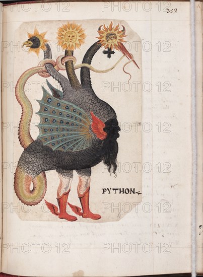 Python (from: Alchemical and Rosicrucian Compendium), ca 1760. Artist: German master