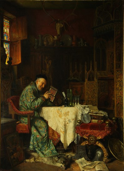 The Collector, 1880. Artist: Gruetzner, Eduard, von (1846-1925)