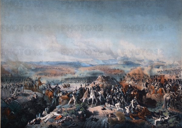 The Battle of Borodino on August 26, 1812, First quarter of 19th cen.. Artist: Hess, Peter von (1792?1871)