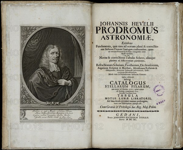 Johannes Hevelius, Prodromus astronomiae, 1690. Artist: Hevelius, Johannes (1611-1687)
