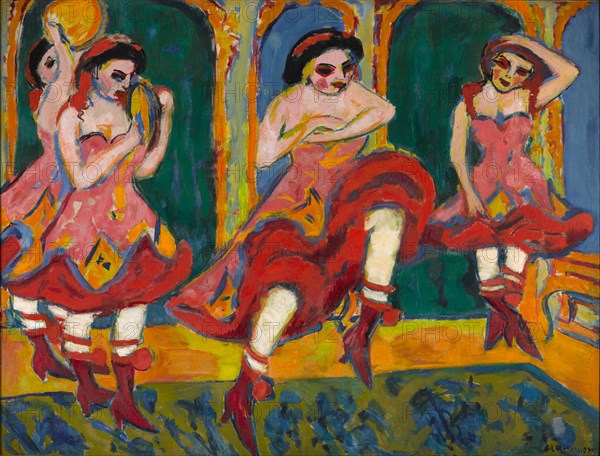 Czardas dancers, 1908-1920. Artist: Kirchner, Ernst Ludwig (1880-1938)