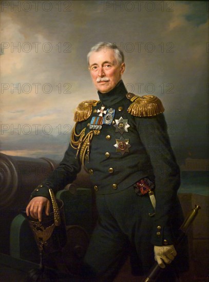 Prince Alexander Sergeyevich Menshikov (1787-1869), 1851. Artist: Krüger, Franz (1797-1857)