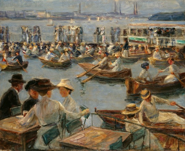 On the Alster in Hamburg, 1910. Artist: Liebermann, Max (1847-1935)