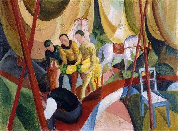 Circus, 1913. Artist: Macke, August (1887-1914)