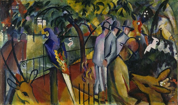 Zoological garden I, 1912. Artist: Macke, August (1887-1914)