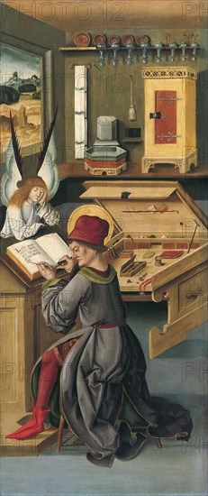 Saint Matthew the Evangelist, 1478. Artist: Mälesskircher, Gabriel (ca. 1425-1495)