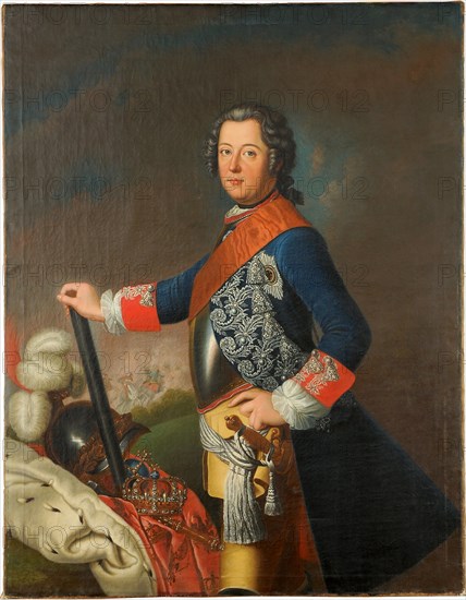 Frederick II of Prussia, 1743. Artist: Matthieu, David (1697-1756)