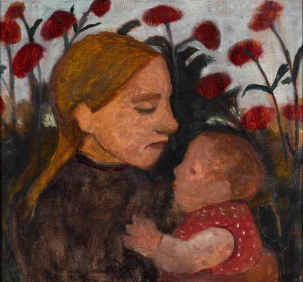 Girl with child, 1902. Artist: Modersohn-Becker, Paula (1876-1907)