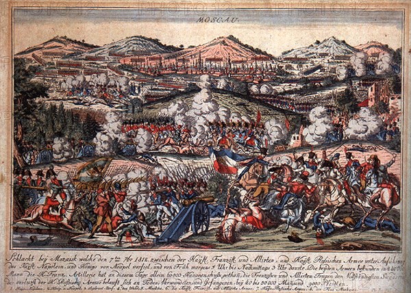 The Battle of Mozhaysk on August 26, 1812, 1810s. Artist: Anonymous