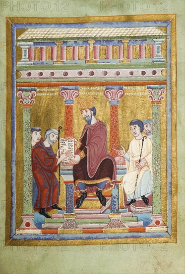 Henry III, Holy Roman Emperor (Evangelarium for Henry III), 1039?1043. Artist: Anonymous