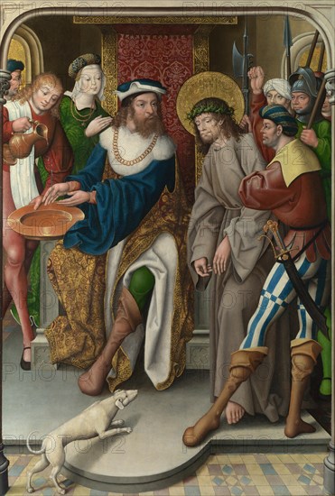 Christ before Pilate (The Liesborn Altarpiece), c. 1520. Artist: Baegert, Jan (ca 1465-ca 1535)