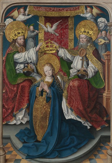 The Coronation of the Virgin (The Liesborn Altarpiece), c. 1520. Artist: Baegert, Jan (ca 1465-ca 1535)