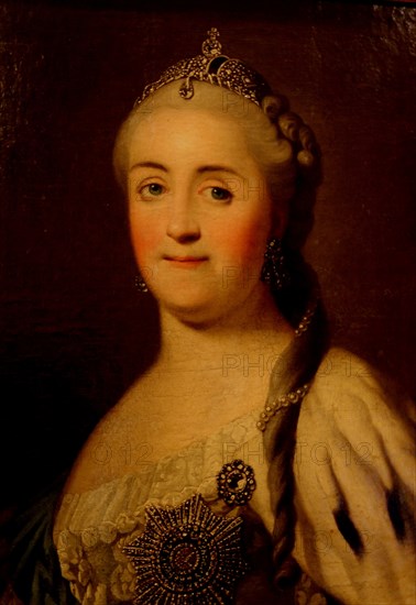 Portrait of Empress Catherine II (1729-1796), 1770s. Artist: Buchholz, Heinrich (1735-1780)