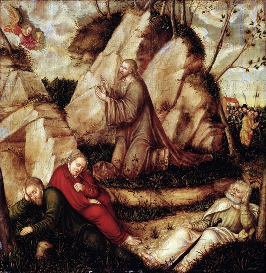 The Agony in the Garden. Artist: Cranach, Lucas, the Elder (1472-1553)