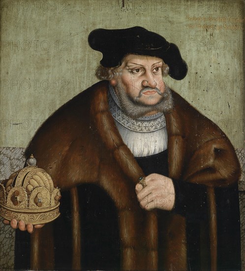 Portrait of Frederick III, Elector of Saxony (1463-1525). Artist: Cranach, Lucas, the Elder (1472-1553)