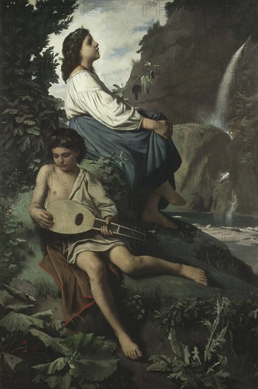 Ricordo di Tivoli, 1866-1867. Artist: Feuerbach, Anselm (1829-1880)