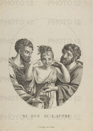 None of the two (Ni L'Un, Ni L'Autre), Early 19th cen.. Artist: Fleischmann, Friedrich (1791-1834)