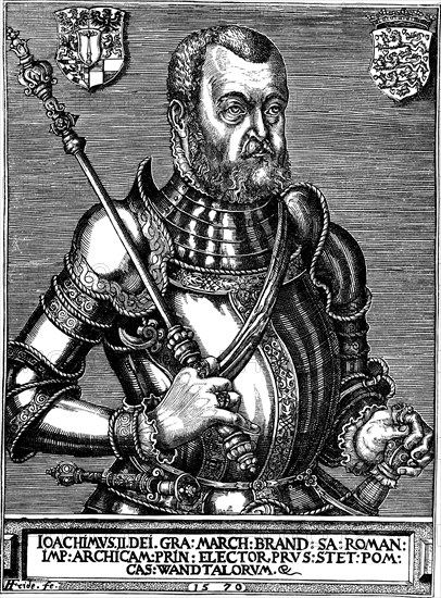 Portrait of Joachim II Hector (1505-1571), Elector of Brandenburg, 1570. Artist: Friderich (Friederich), Franz (active 1550-1580)