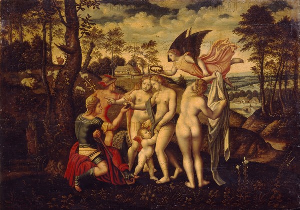 The Judgement of Paris, Mid of 16th cen.. Artist: German master