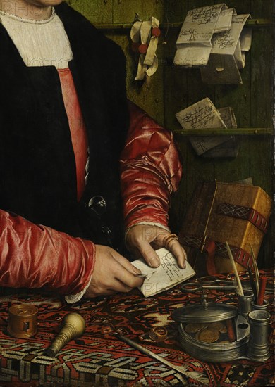 The Merchant Georg Gisze (Detail), 1532. Artist: Holbein, Hans, the Younger (1497-1543)