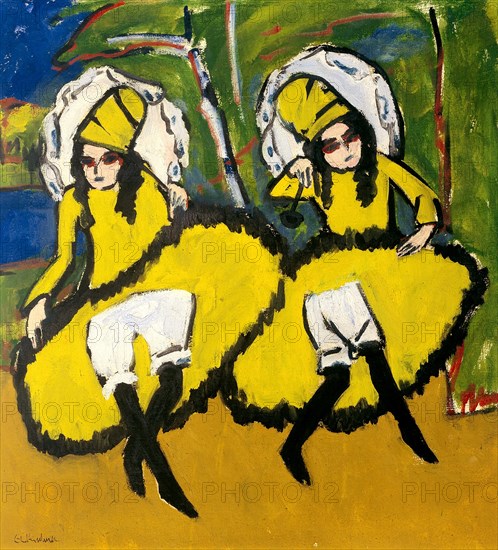 Two Dancers, 1910-1911. Artist: Kirchner, Ernst Ludwig (1880-1938)