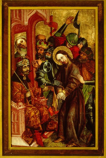 Christ before Pilate (Vlad III as Pontius Pilate), ca 1463-1464. Artist: Master of Velenje Panels (active 1450-1465)