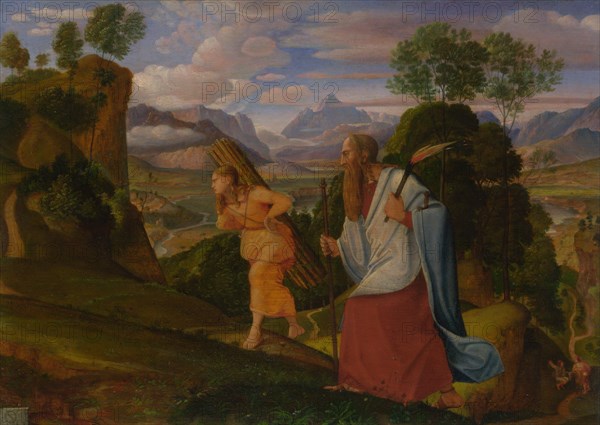 Abraham and Isaac, 1817. Artist: Olivier, Johann Heinrich Ferdinand (1785-1841)