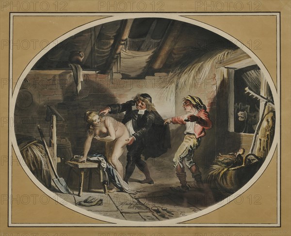 La Jument du compère Pierre (after the poem by Jean de La Fontaine), 1800. Artist: Ramberg, Johann Heinrich (1763-1840)