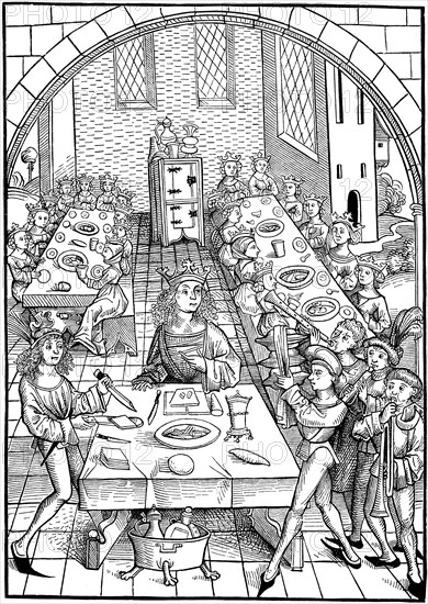 Illustration to the book Schatzkammer, 1490-1491. Artist: Wolgemut, Michael (1434-1519)