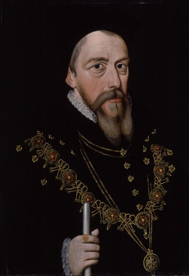 William Cecil, 1st Baron Burghley (1521-1598), after 1572. Artist: Anonymous