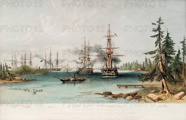 The Aland Islands on July 22, 1854, 1855. Artist: Brierly, Oswald Walters (1817-1894)