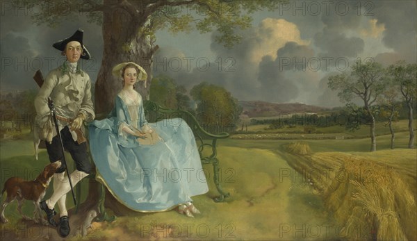 Mr and Mrs Andrews, 1750. Artist: Gainsborough, Thomas (1727-1788)