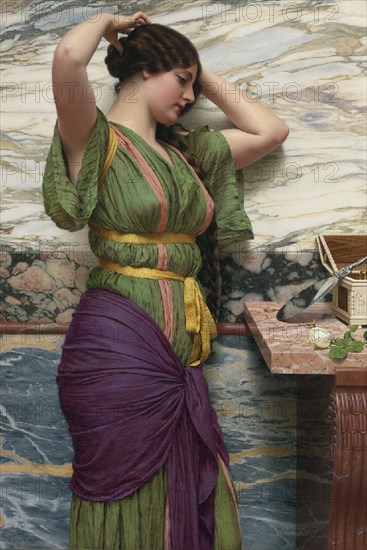 A Fair Reflection, 1915. Artist: Godward, John William (1861?1922)